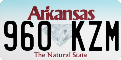 AR license plate 960KZM