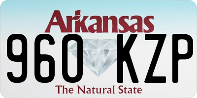 AR license plate 960KZP