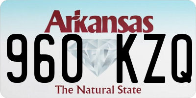 AR license plate 960KZQ