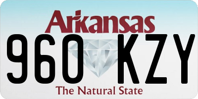 AR license plate 960KZY