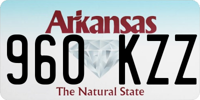 AR license plate 960KZZ