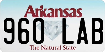 AR license plate 960LAB