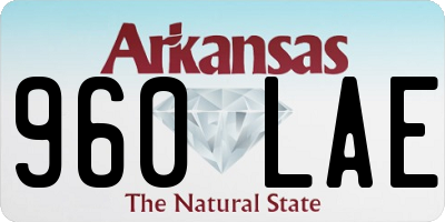 AR license plate 960LAE