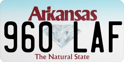 AR license plate 960LAF