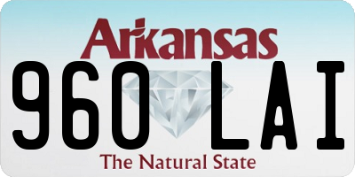 AR license plate 960LAI