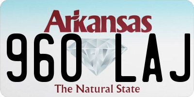 AR license plate 960LAJ