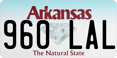AR license plate 960LAL