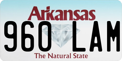 AR license plate 960LAM