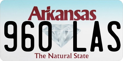AR license plate 960LAS