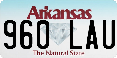 AR license plate 960LAU