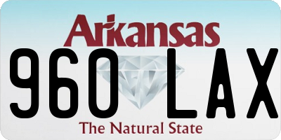 AR license plate 960LAX