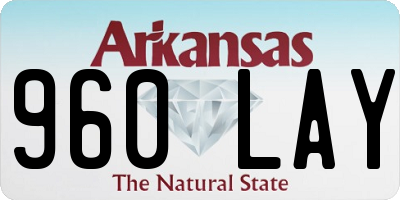 AR license plate 960LAY