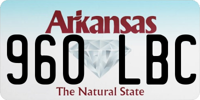 AR license plate 960LBC