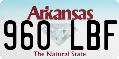 AR license plate 960LBF