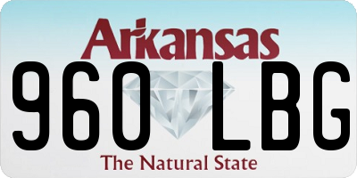AR license plate 960LBG