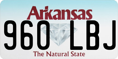 AR license plate 960LBJ
