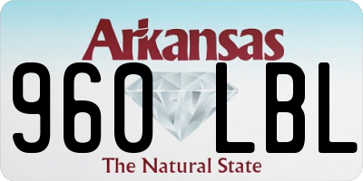 AR license plate 960LBL