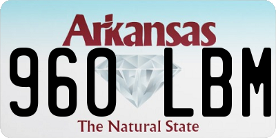 AR license plate 960LBM