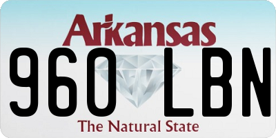 AR license plate 960LBN