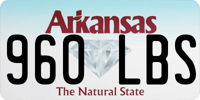 AR license plate 960LBS