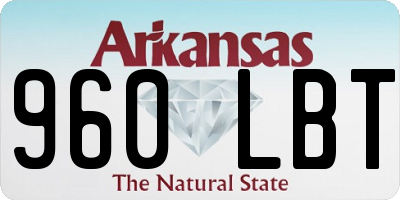 AR license plate 960LBT