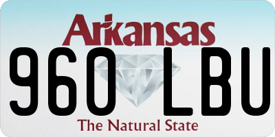 AR license plate 960LBU