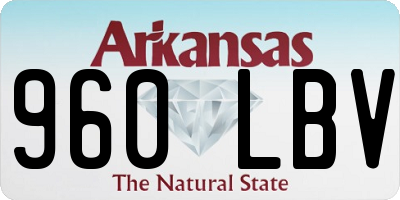 AR license plate 960LBV