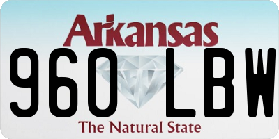 AR license plate 960LBW