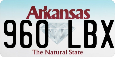 AR license plate 960LBX