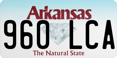 AR license plate 960LCA