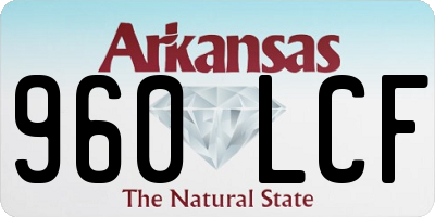 AR license plate 960LCF