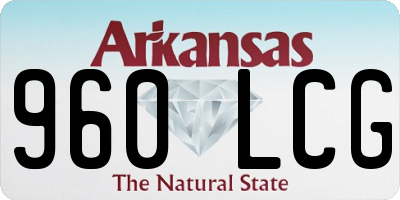 AR license plate 960LCG