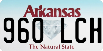 AR license plate 960LCH