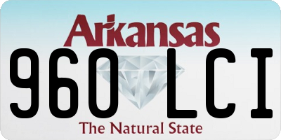 AR license plate 960LCI