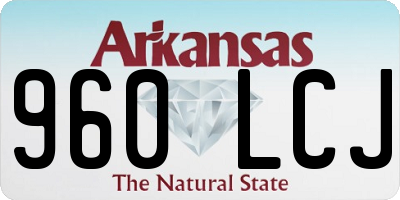 AR license plate 960LCJ