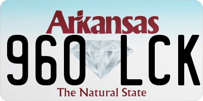 AR license plate 960LCK