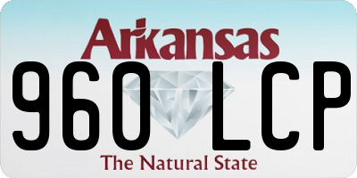 AR license plate 960LCP