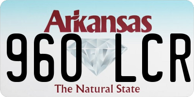 AR license plate 960LCR