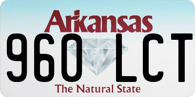 AR license plate 960LCT