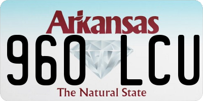 AR license plate 960LCU