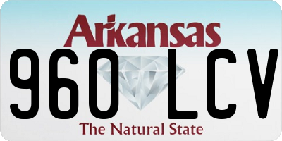 AR license plate 960LCV