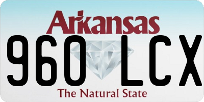 AR license plate 960LCX