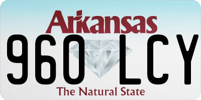 AR license plate 960LCY