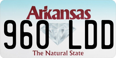 AR license plate 960LDD