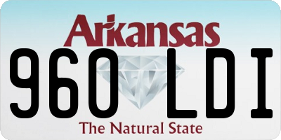 AR license plate 960LDI