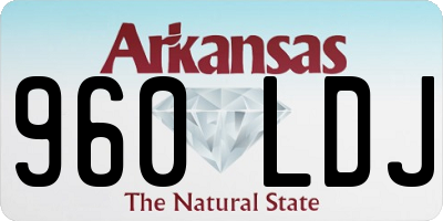 AR license plate 960LDJ