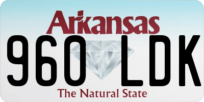 AR license plate 960LDK
