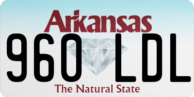 AR license plate 960LDL