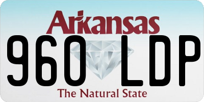 AR license plate 960LDP