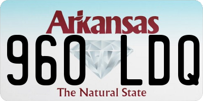 AR license plate 960LDQ